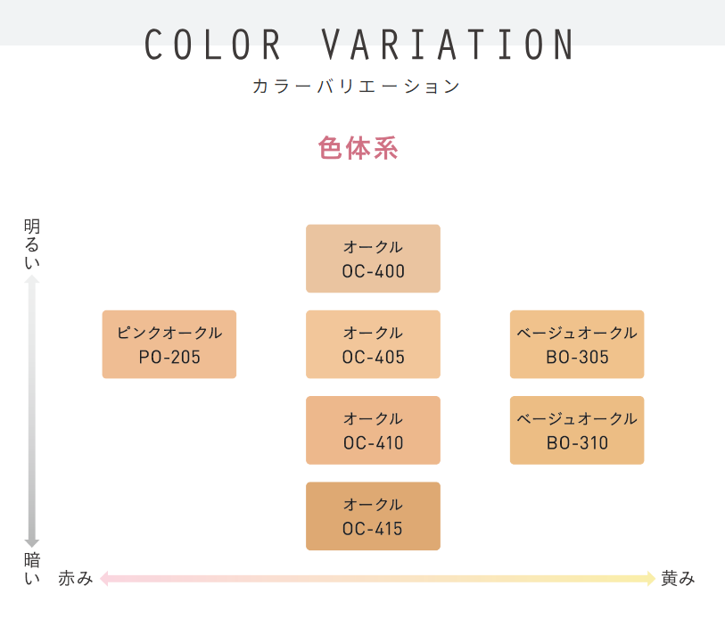 エスプリーク ファンデーション 色 味